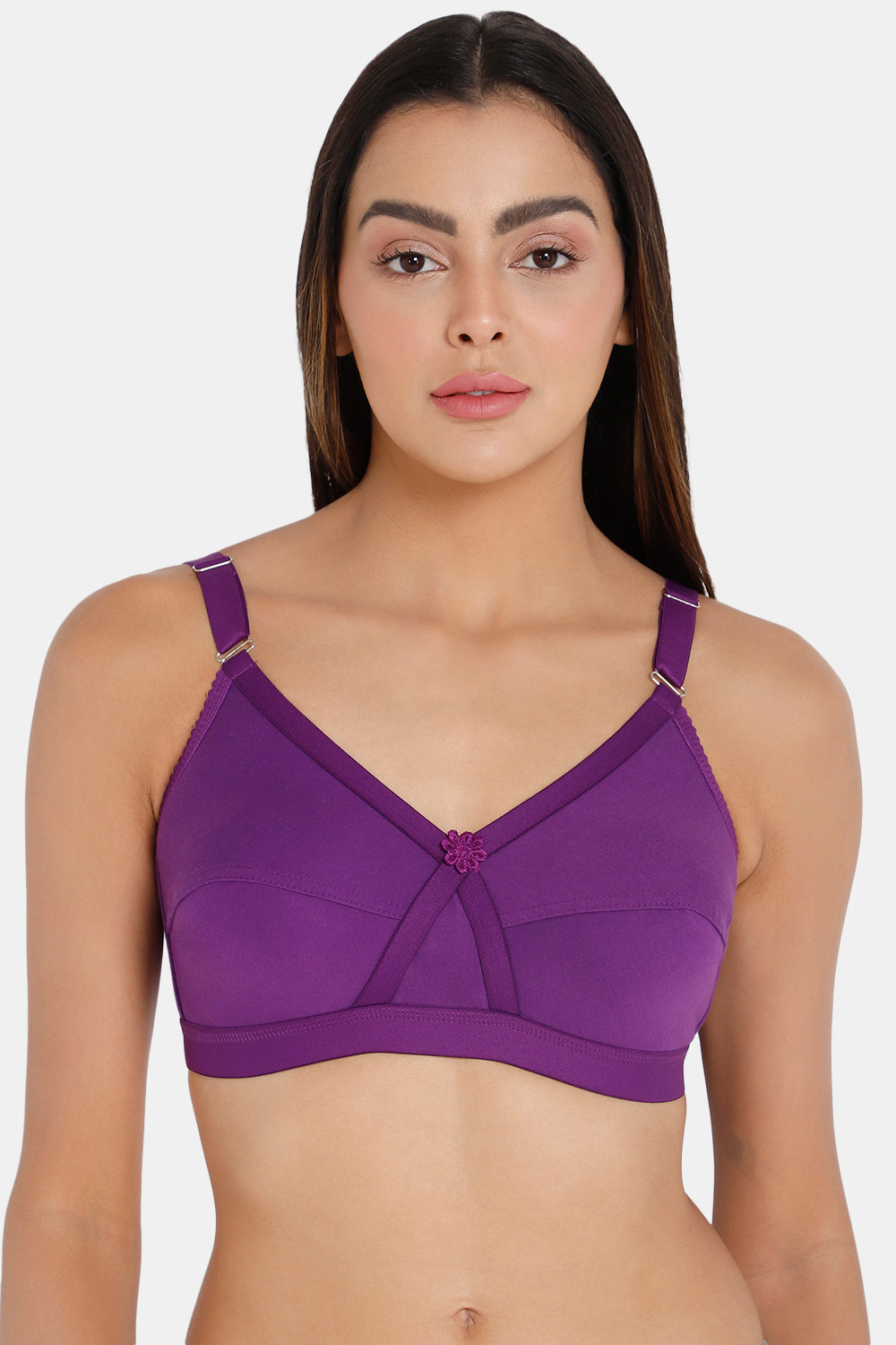 B&B Comfort Women's Purple Cotton Non-Wired Sport Bra for Women - Welcome  To B&B Enterprises