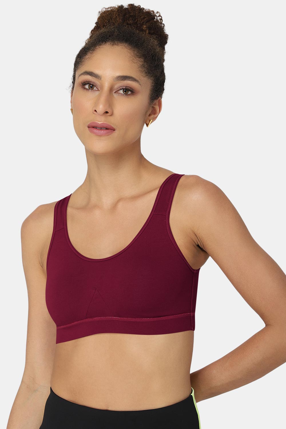 Medium Coverage Non-Padded Non-Wired Intimacy Reversible Active Sports Bra  - CA11