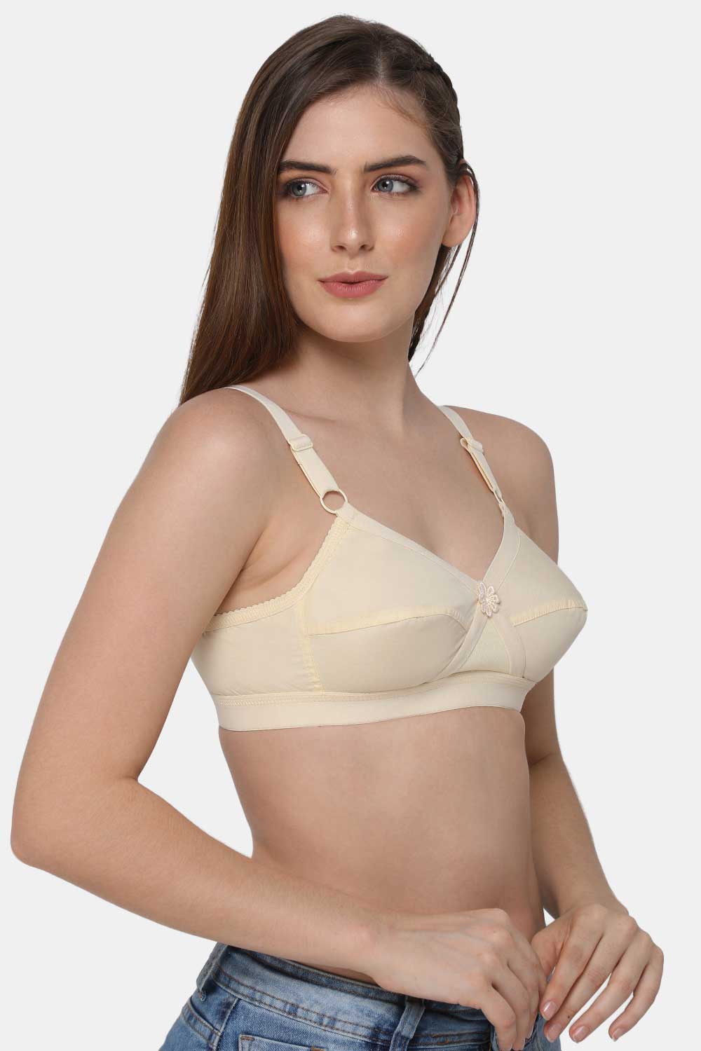 Solid Cotton Red Bra, Size: 32 B, Plain at Rs 45/piece in New Delhi