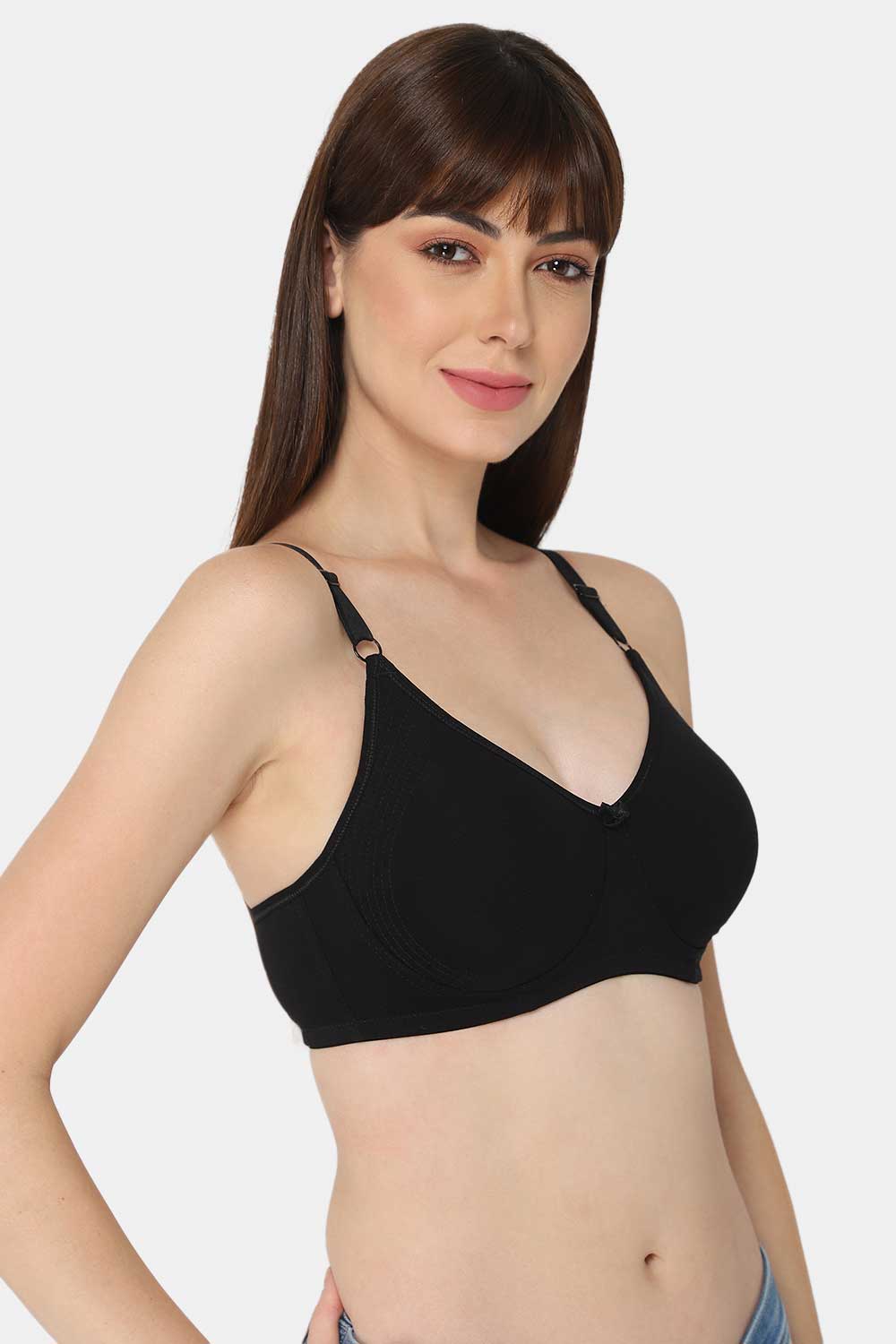 pooja ragenee Double Layer Cotton Blend Women Full Coverage Non Padded Bra  - Buy pooja ragenee Double Layer Cotton Blend Women Full Coverage Non  Padded Bra Online at Best Prices in India