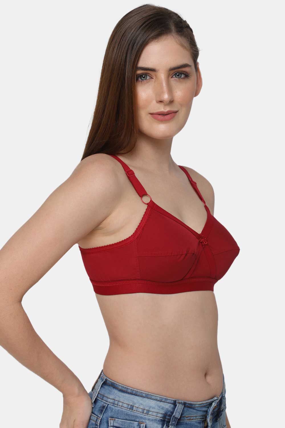 Full Figure Noks Blissful Dhwani Cotton Bra, Size: 32A, Plain at Rs  43/piece in New Delhi