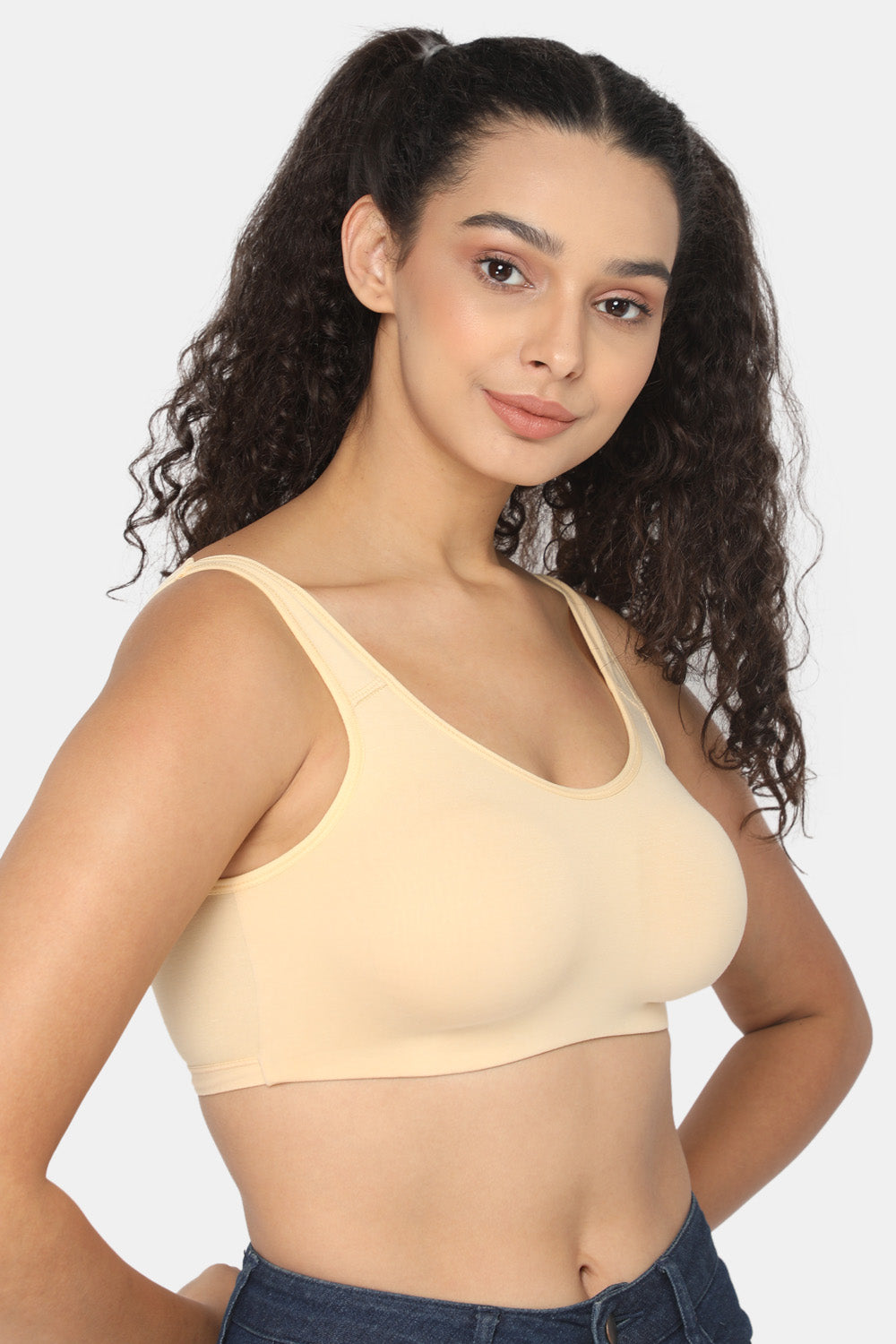 Bra, Kalyani Sports Bra 32B Skin Colour