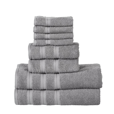 Luxury Spa Collection Wavy Quick Dry 6-Piece Towel Set - Taupe