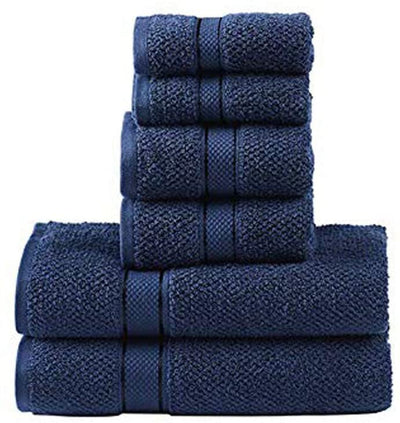 Queenzliving Elite 6 Piece Luxury Bathroom Towel Gift Set - 650 GSM Su