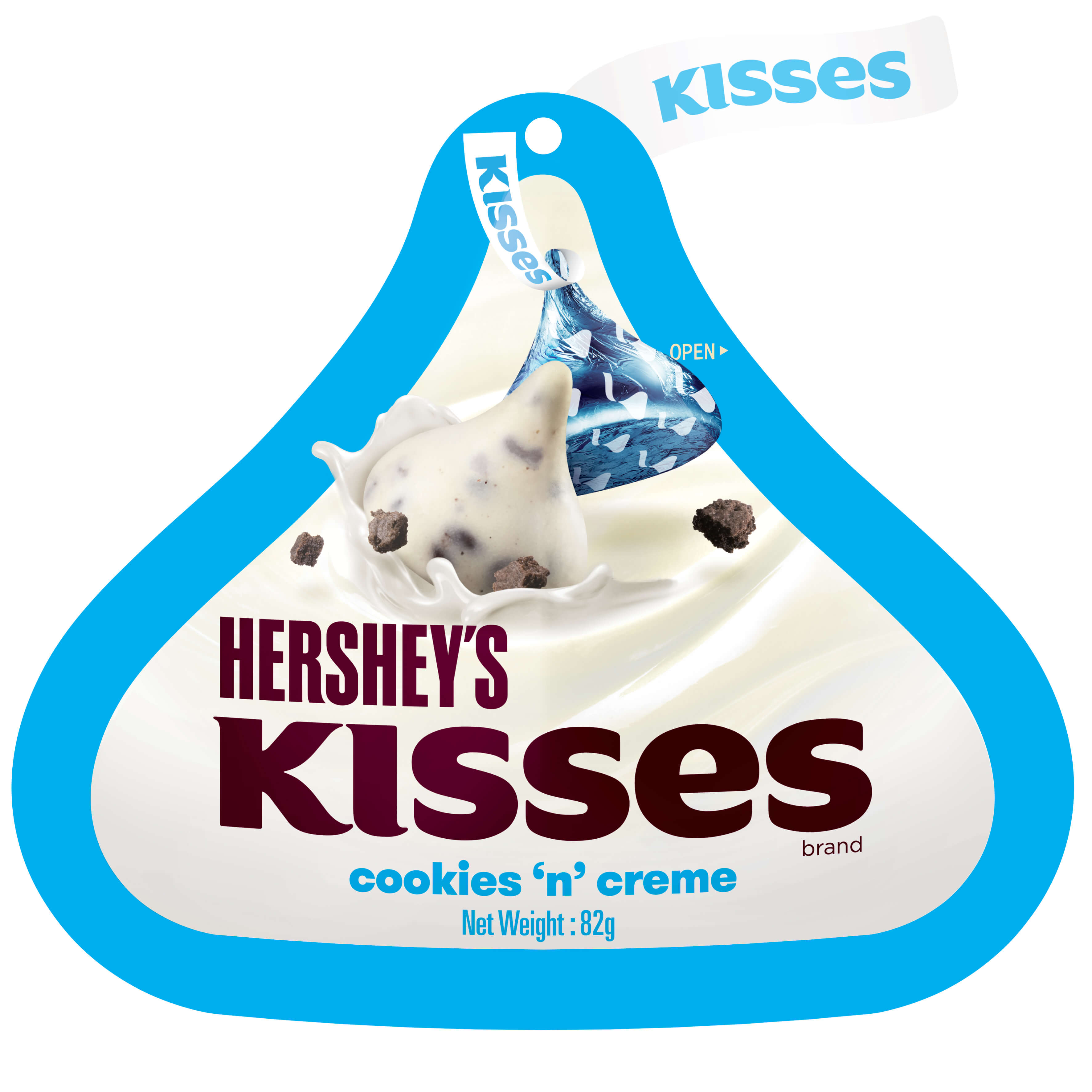 HERSHEY'S「キスチョコレート クッキー＆クリーム」18袋の通販