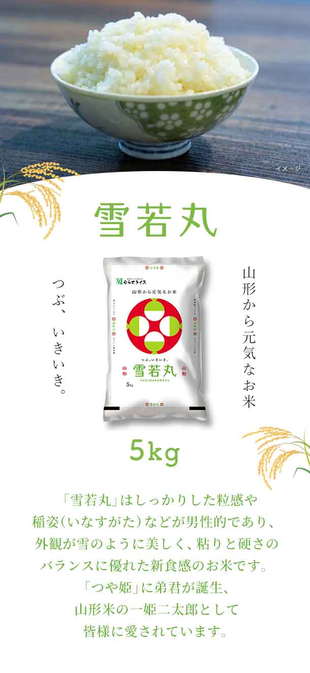 新米「山形県産　雪若丸」5kg×4袋の通販｜Kuradashiでフードロス・食品ロス削減！
