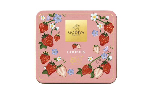 GODIVA ゴディバ いちご 缶 空き缶 - 小物入れ