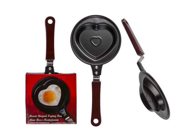 HEART SHAPED SINGLE EGG FRYING PAN NOVELTY GIFT