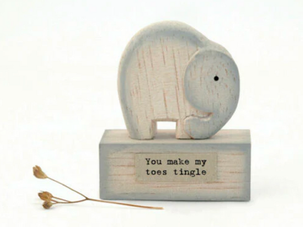 ELEPHANT YOU MAKE MY TOES TINGLE BLOCK BY EAST OF INDIA