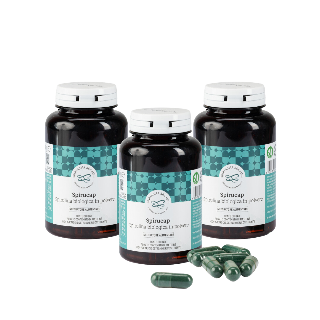 Spirucap 540cps - Spirulina Bio Capsule - Spirulina Becagli product image