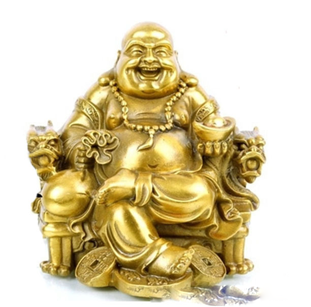 Copper Maitreya Laughing Buddha Statue – Memorazo