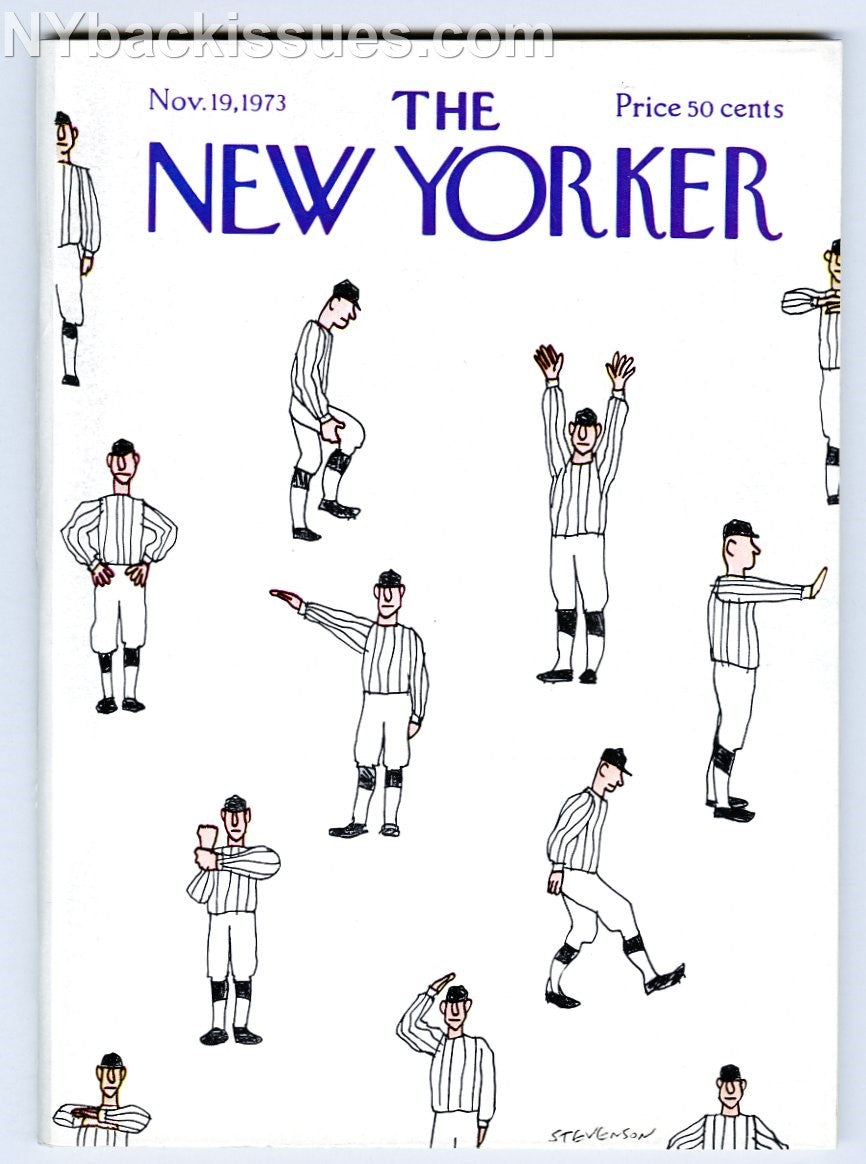 New Yorker magazine November 19 1973 Larry Woiwode Paul Zewig Paul Brodeur VFNM