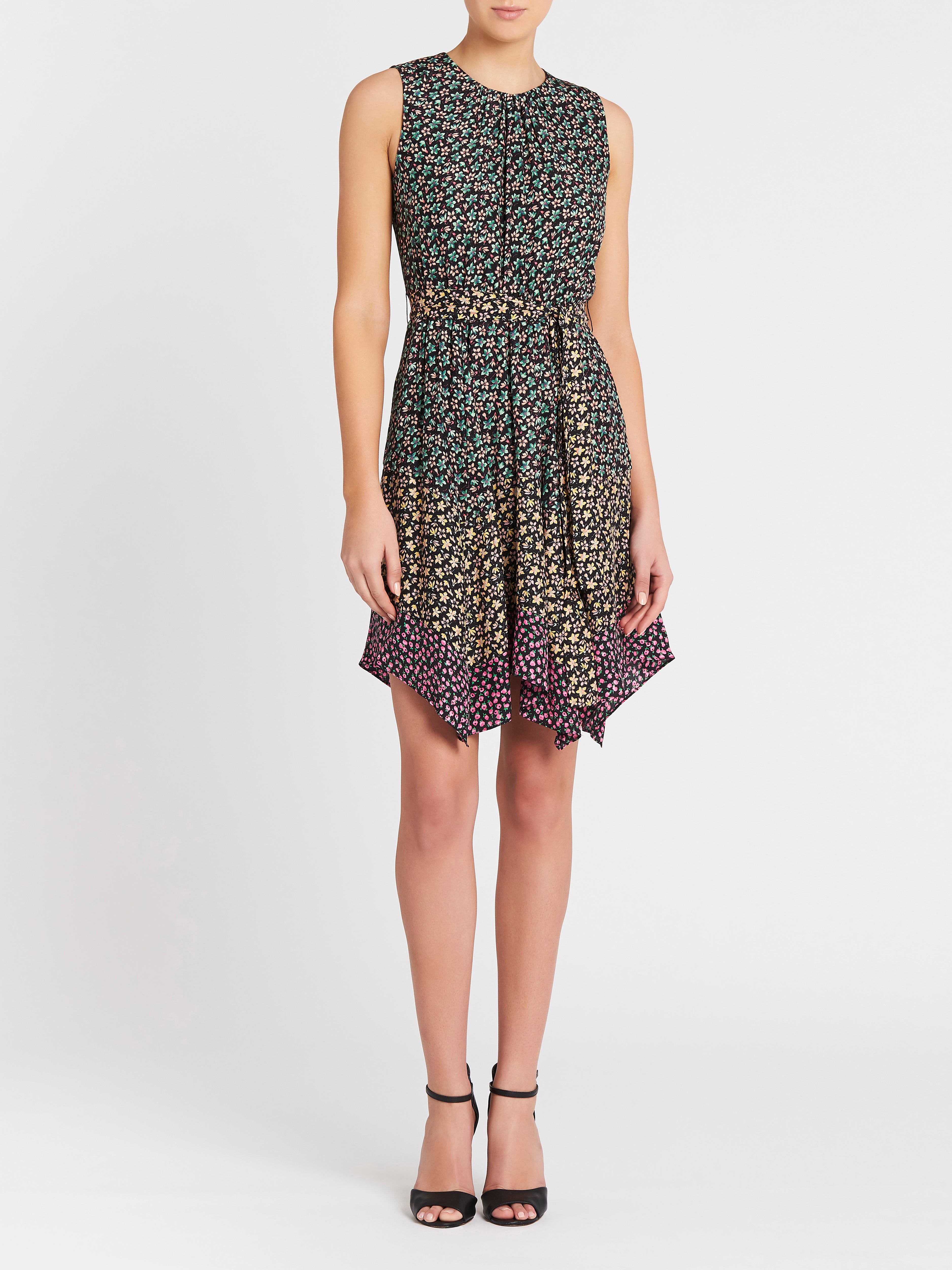 Louisa Floral Mixed Print Dress