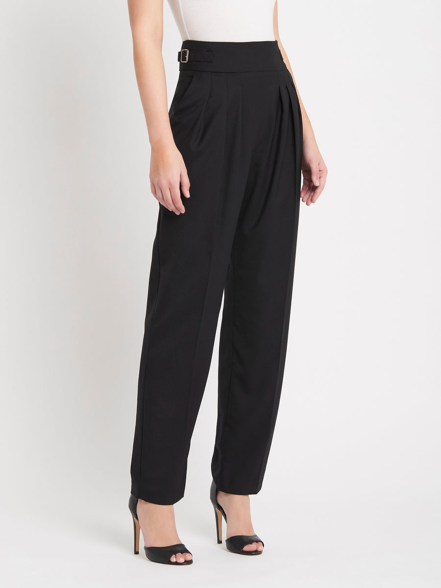 IRO Ayai High Waisted Wool Suit Pant in Black | Order Of Style