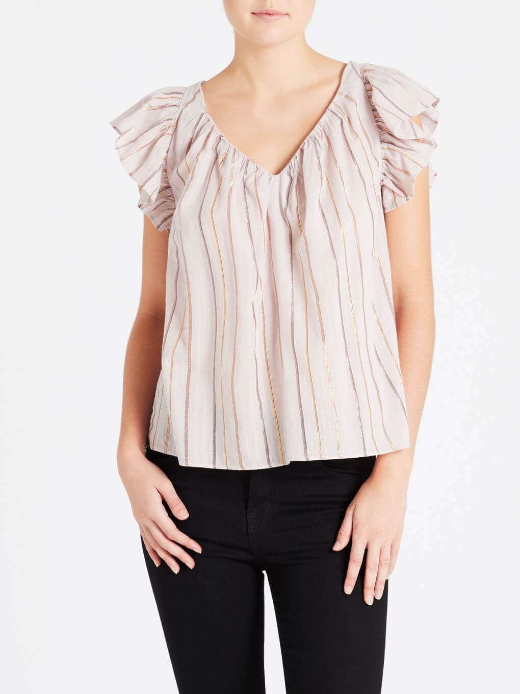 Lurex Stripe Top