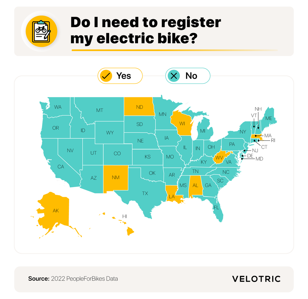 Do I need to register my electric bike? 