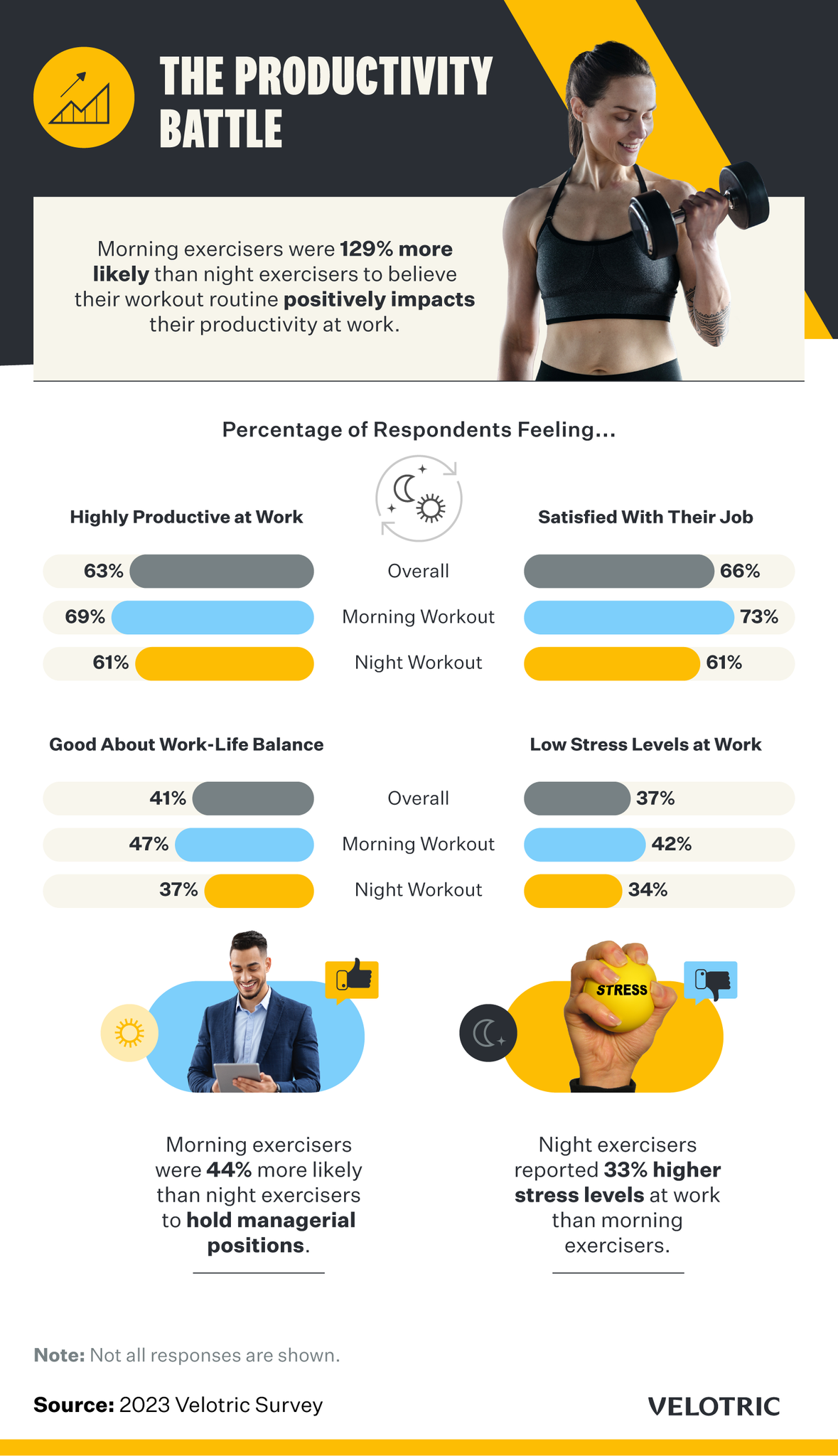 Productivity at work and job satisfaction
