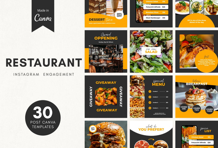 Thiết kế các mẫu Restaurant Canva Instagram độc đáo và chuyên nghiệp đang trở nên dễ dàng hơn bao giờ hết với Canva. Với Canva, bạn có thể dễ dàng tạo ra những hình ảnh thật đẹp để quảng bá cho nhà hàng của bạn. Hãy sử dụng các mẫu Restaurant Canva Instagram của Canva để tạo ra một trang Instagram thật hoàn hảo và thu hút khách hàng đến với nhà hàng của bạn!