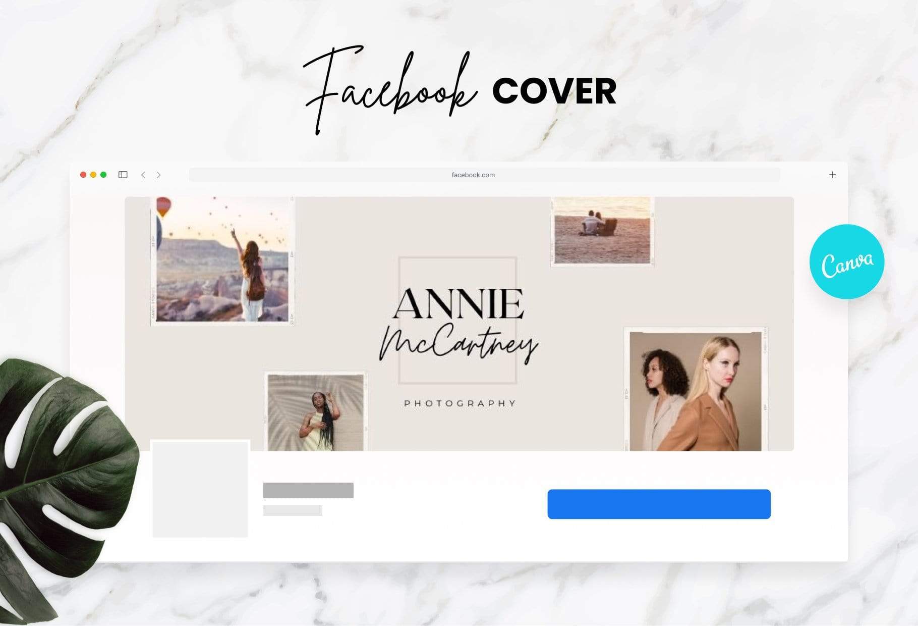 Annie Facebook Cover Canva Template – Ladystrategist Shop
