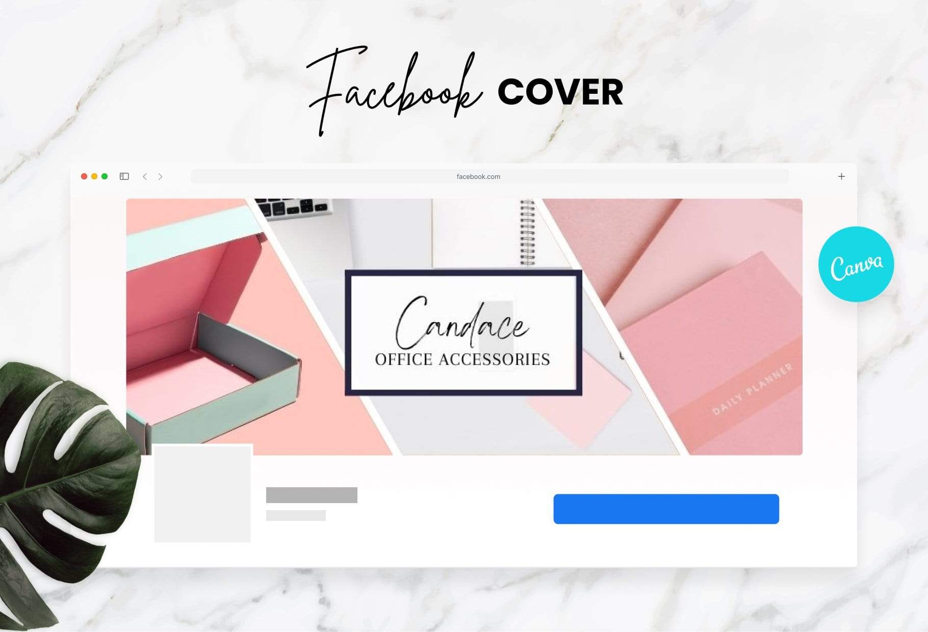 Candace Facebook Cover Canva Template – Ladystrategist Shop