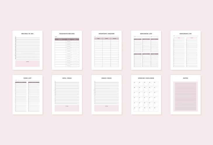 Meal Planner Printable and Editable Canva Template – Ladystrategist Shop