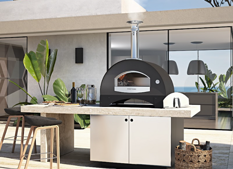Luxury wood fired Fontana Forni pizza oven
