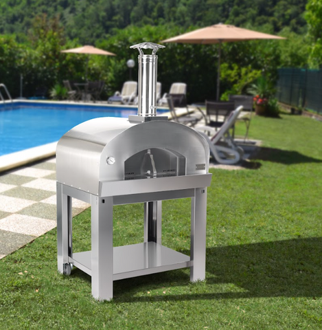 stainless steel outdoor pizza oven