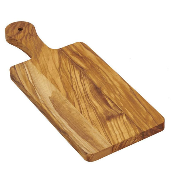 Olive Wood Cutting Board with Handle at BeldiNest