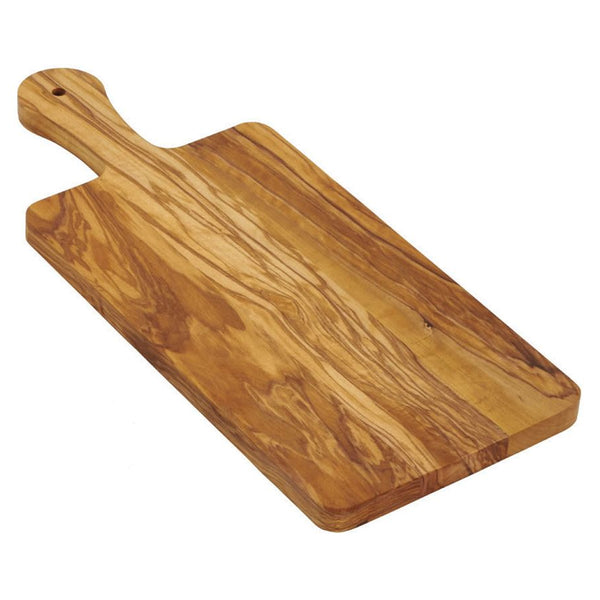 Bisetti Olive Wood Cutting Board, 8.26 x 4.33 x 0.5 in, Brown