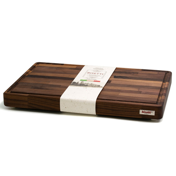 Bisetti Walnut Wood Cutting Board 19 11 16 x 13 3 4 Inches