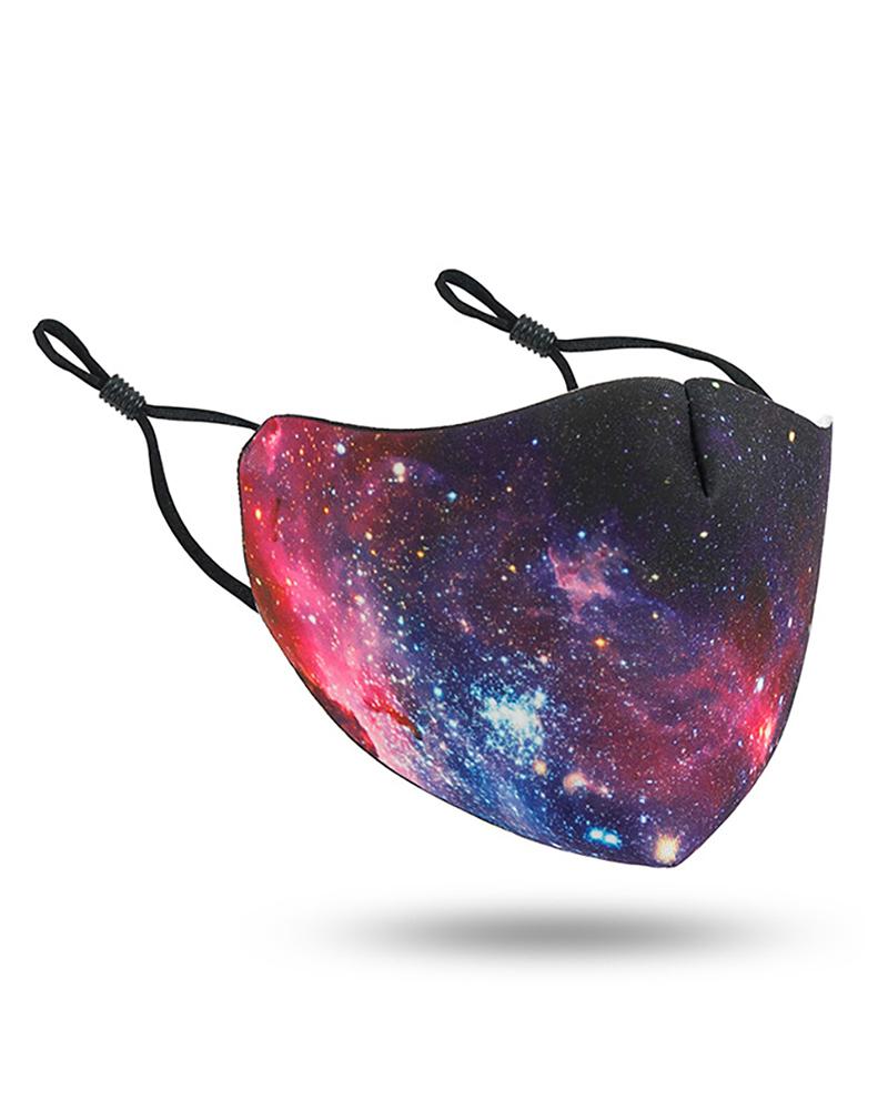 Starry Sky / Tie Dye Print Breathable Face Mask