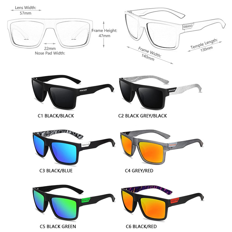 polarized matte finished sport sunglasses
