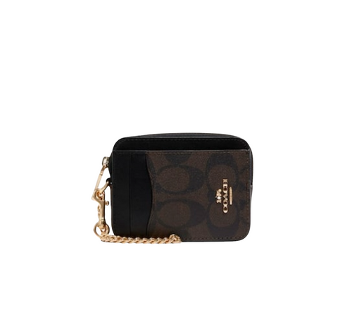 Coach Medium Corner Zip Wallet With Multi Floral Print