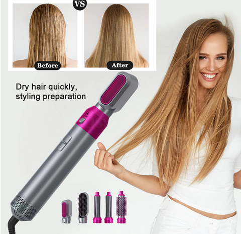 MAGICHAIR PRO KIT 5 EN 1 SECHE CHEVEUX LISSEUR BOUCLEUR – Madame Est Belle