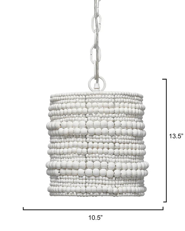 Jamie Young Company's White Strand Pendant - Model 5STRA-PEWH