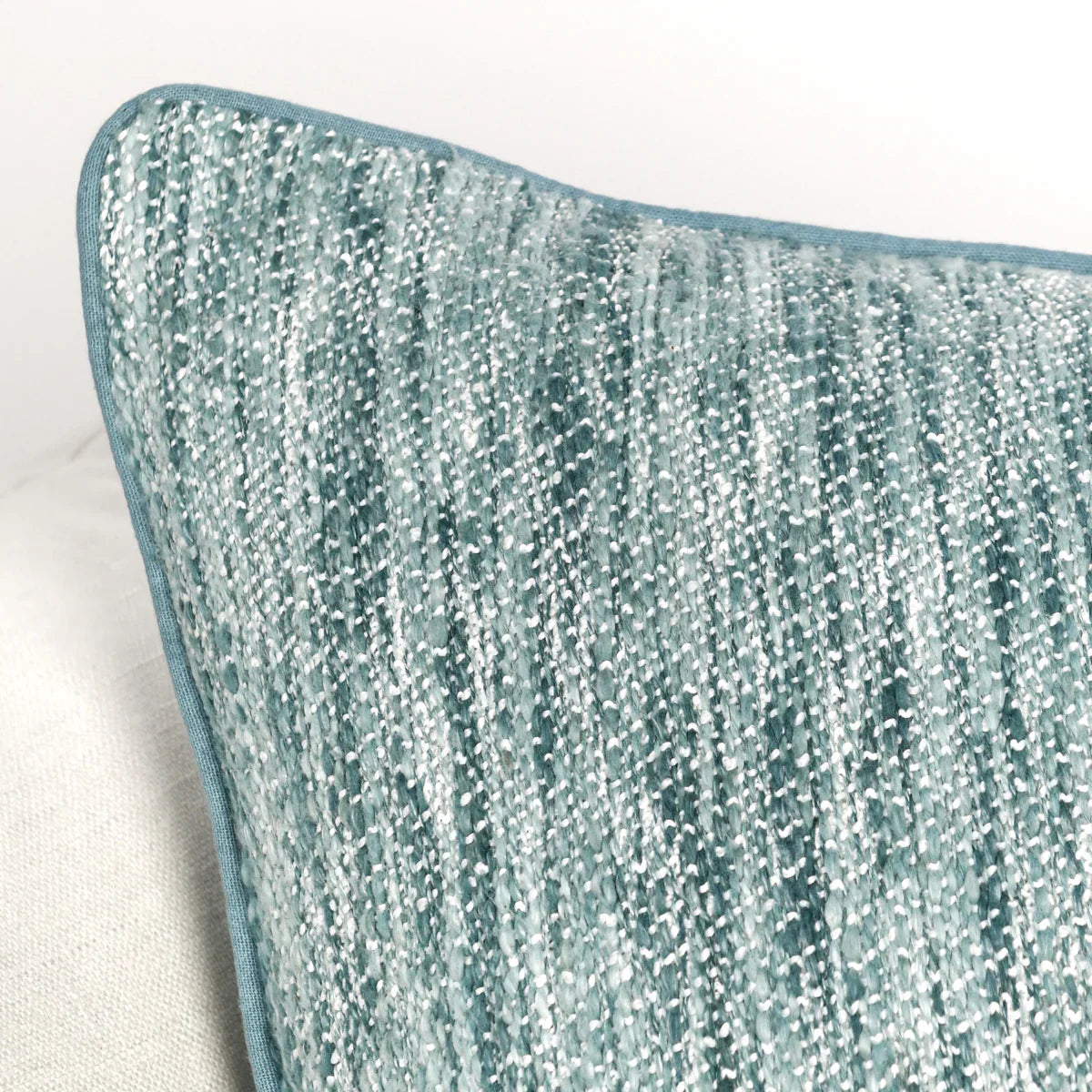 Classic Home's Villa Sharma 26" Cotton Blend Throw Pillow in Chambray Blue - V300029