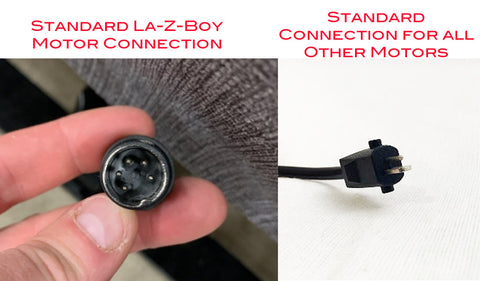 La-z-boy motor connection vs. other motors