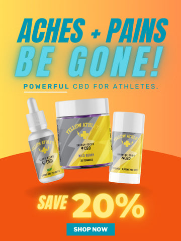 20% off Yellow Athletic CBD for sport recovery