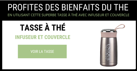 Tasse a the avec infuseur et couvercle