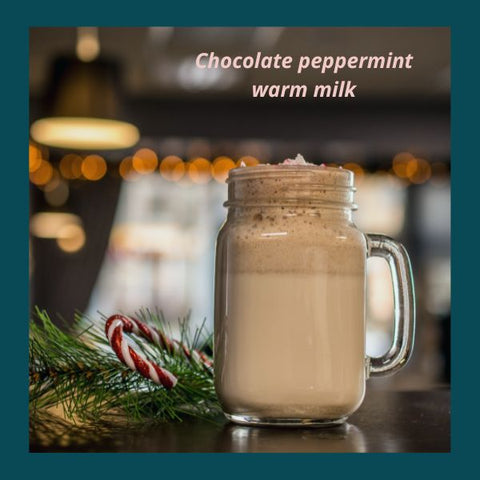 chocolate peppermint warm milk