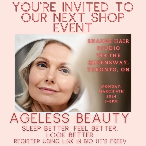Ageless Beauty: A Taste, Sip and Shop event
