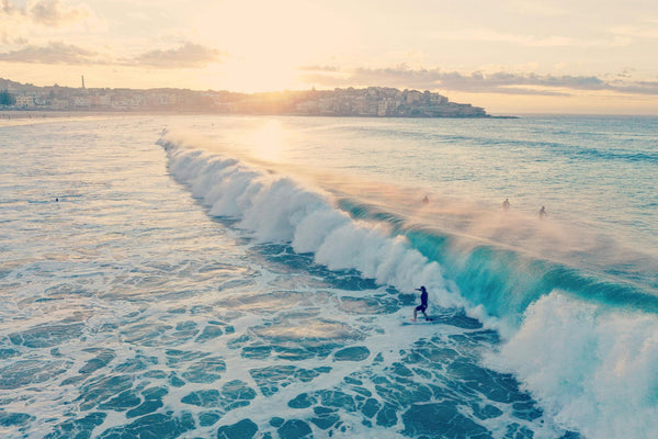 surfer ride a wave