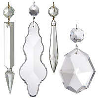 glass crystal chandelier drops