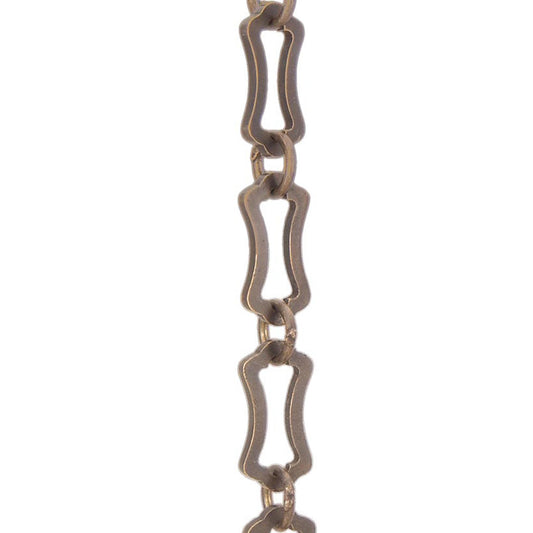 Floral Pattern Decorative Brass Fixture Chain (13113) - Antique Lamp Supply  - Quality Lamp Parts Since 1952