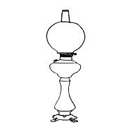 Drawing of Banquet or 3-Tier Lamp