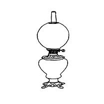 Drawing of Gone-With-The-Wind Lamp