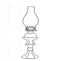 Drawing of Oil Lamp