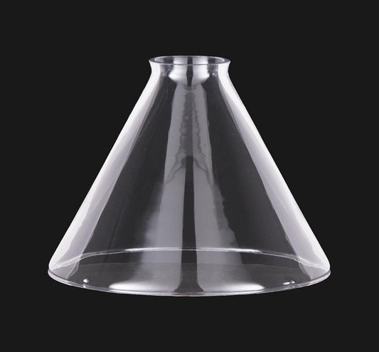 9 Clear Glass Deep Cone Shade, 2 1/4 inch lip fitter (08808C) - Antique  Lamp Supply - Quality Lamp Parts Since 1952