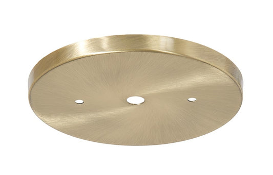 5-1/4 Inch Diameter Antique Brass Finish Steel Canopy, 1/8 IP