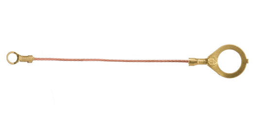 8-32 Slip Round Ground Lug, Bare Copper Ground Wire (48503E)